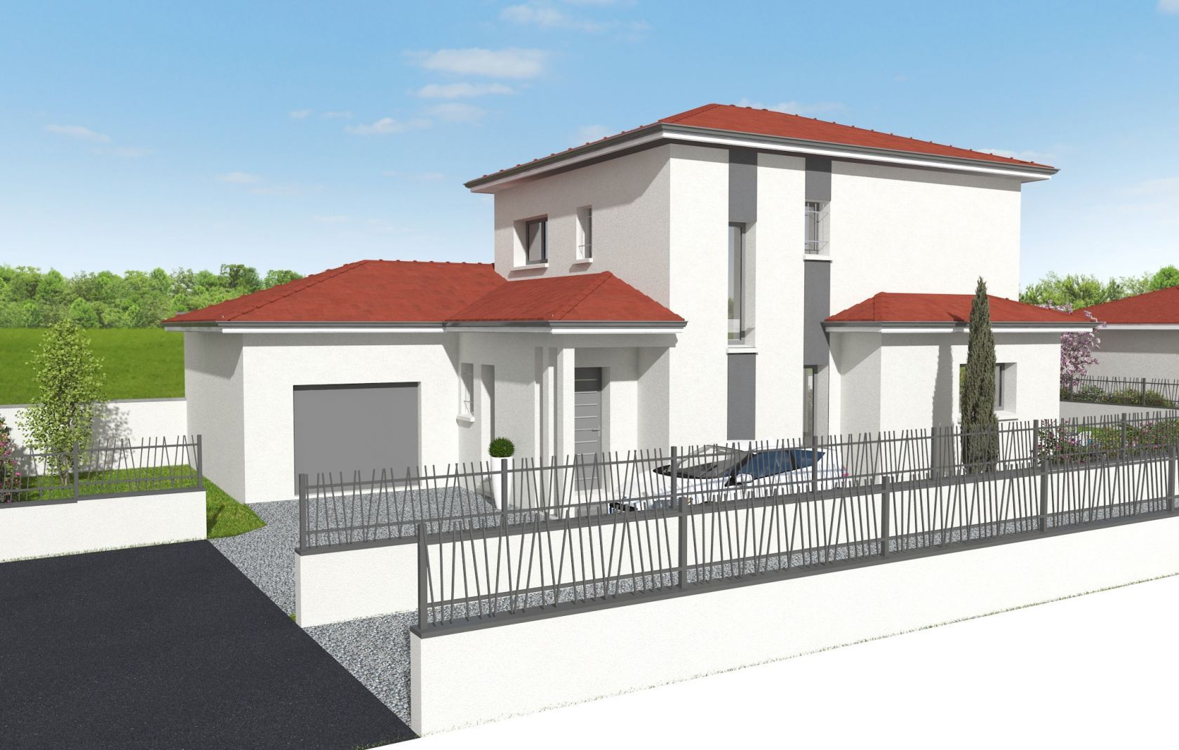 Villa 125 m² 4 Chbs dont 1 suite au RDC à CHASSIEU (69) 1