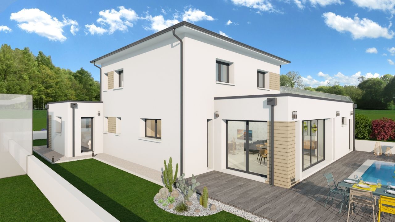 Villa RE2020, 152 m² avec terrain 500 m² à GENAS (69) 1