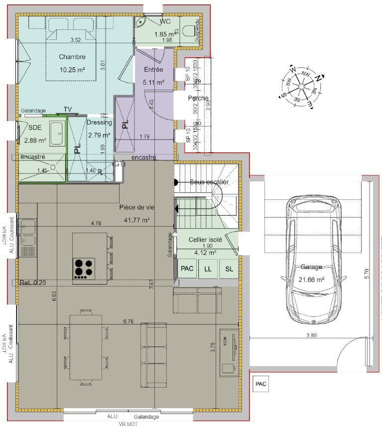 Maison 115 m² avec terrain de 559 m² à VILLEMOIRIEU (38) 2