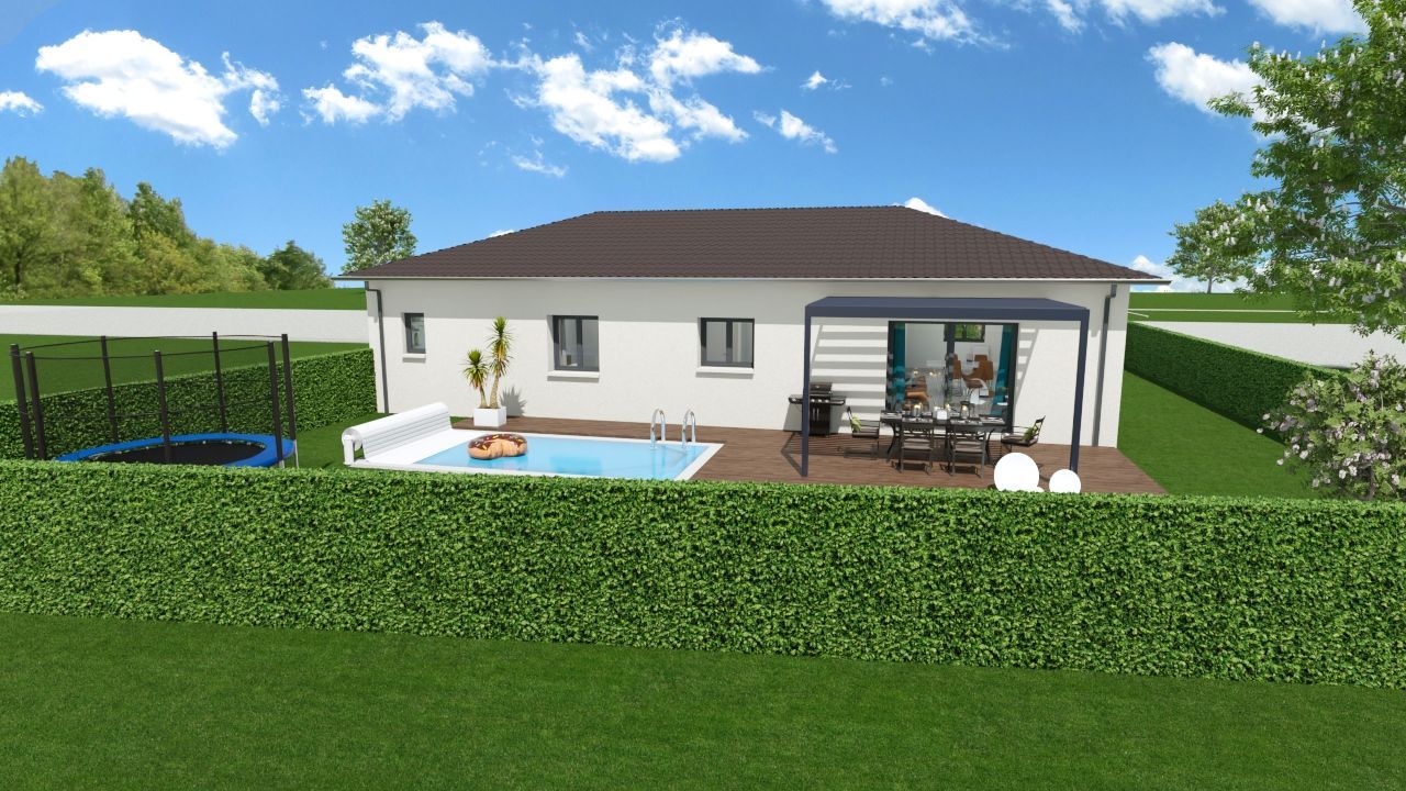 Maison 90 m² avec terrain à BLYES (01) 2