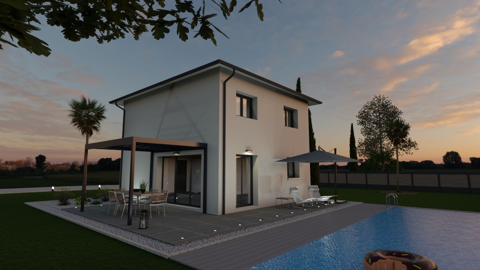 Maison 100 m² avec terrain à GENAS (69) 2