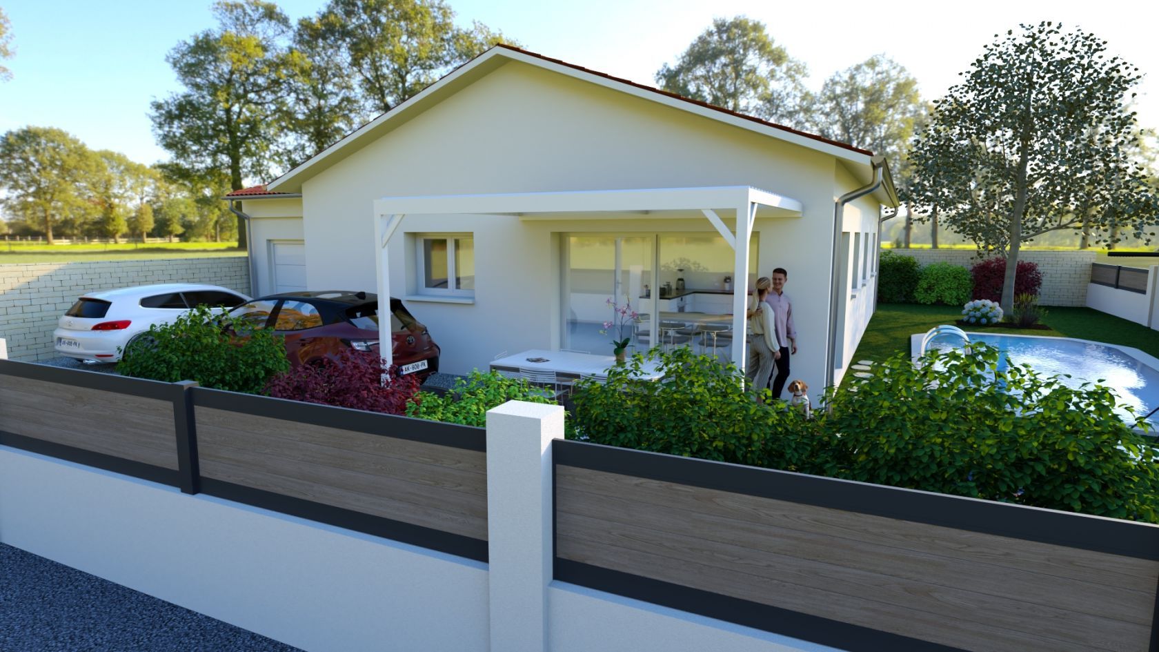 Maison 95 m² avec terrain à MONTHIEUX (01) 2