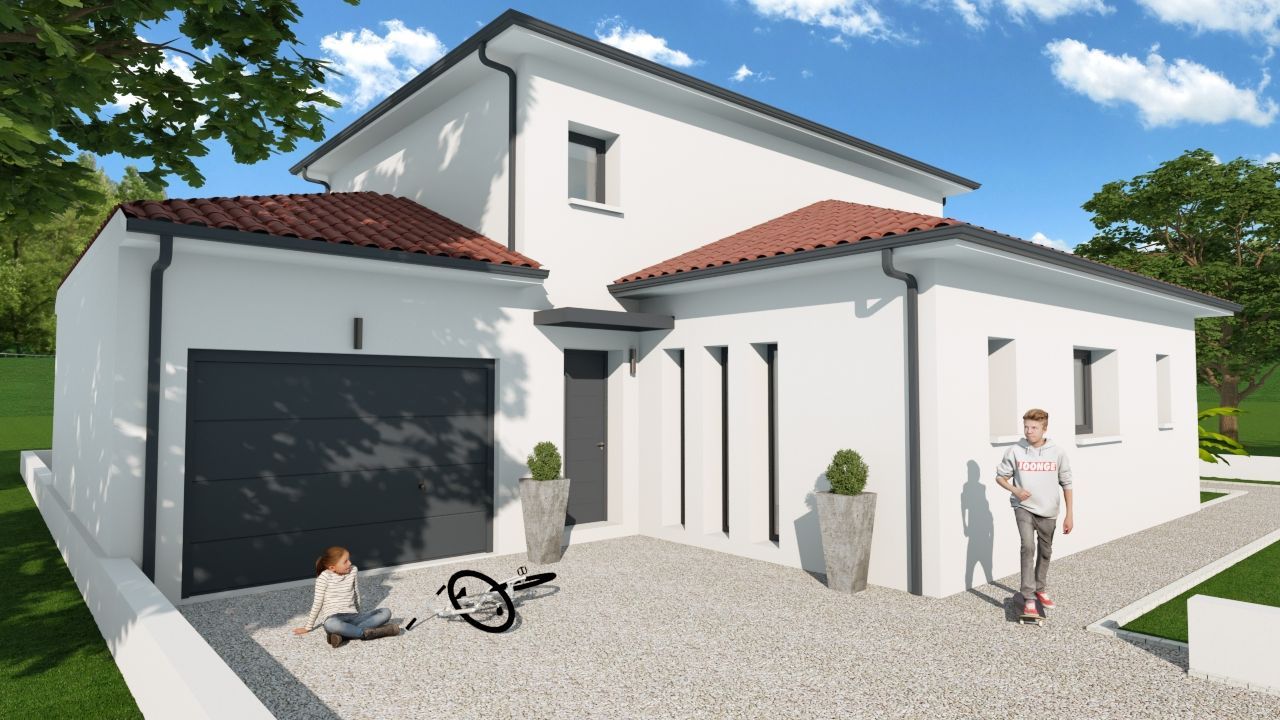 VILLA AVEC VUE sur terrain plat 2