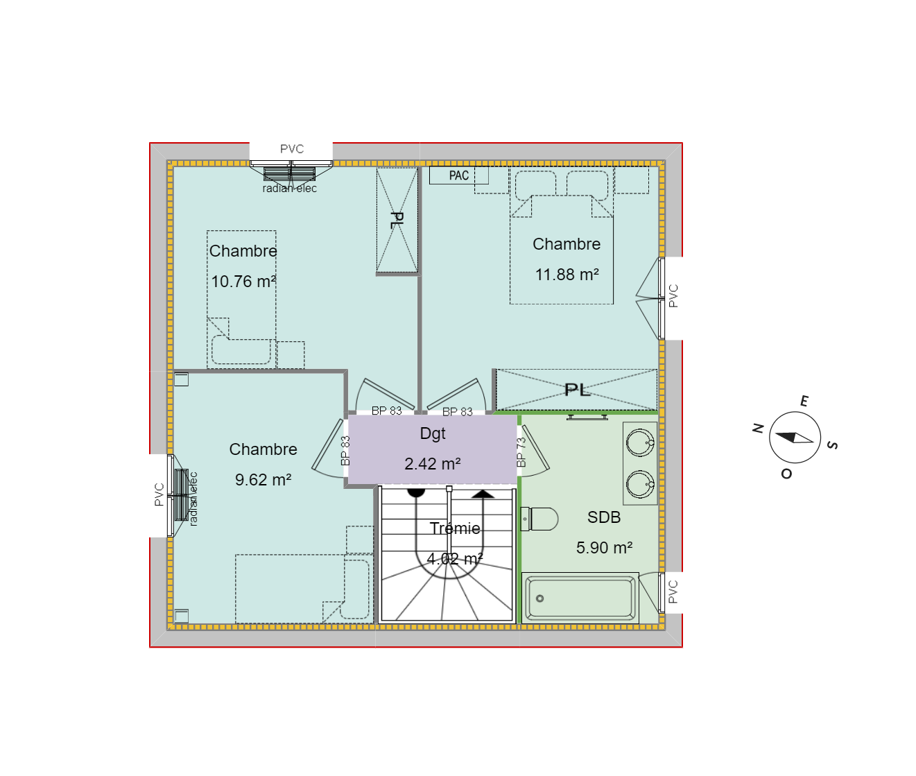 Maison 82 m² avec terrain à COLOMBIER-SAUGNIEU (69) 2