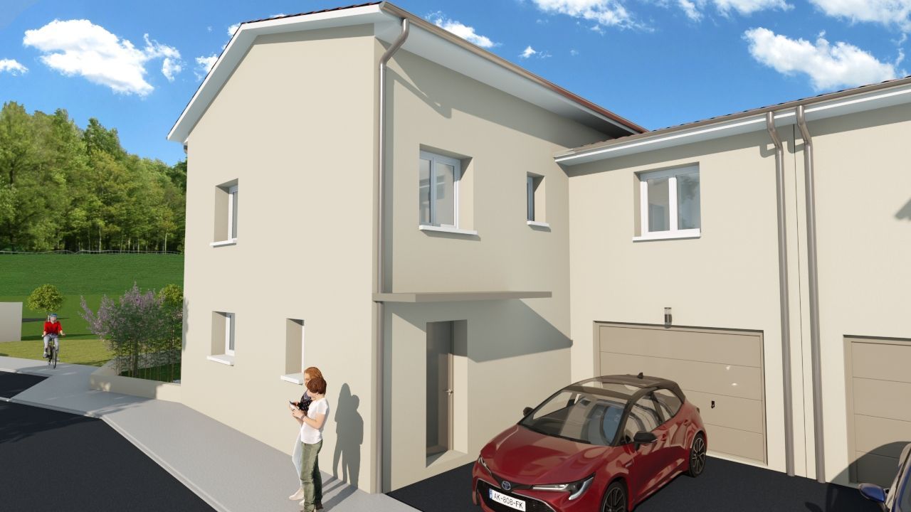 PLEIN CENTRE VILLAGE - Maison 107 m² avec terrain à COLOMBIER-SAUGNIEU (69) 1