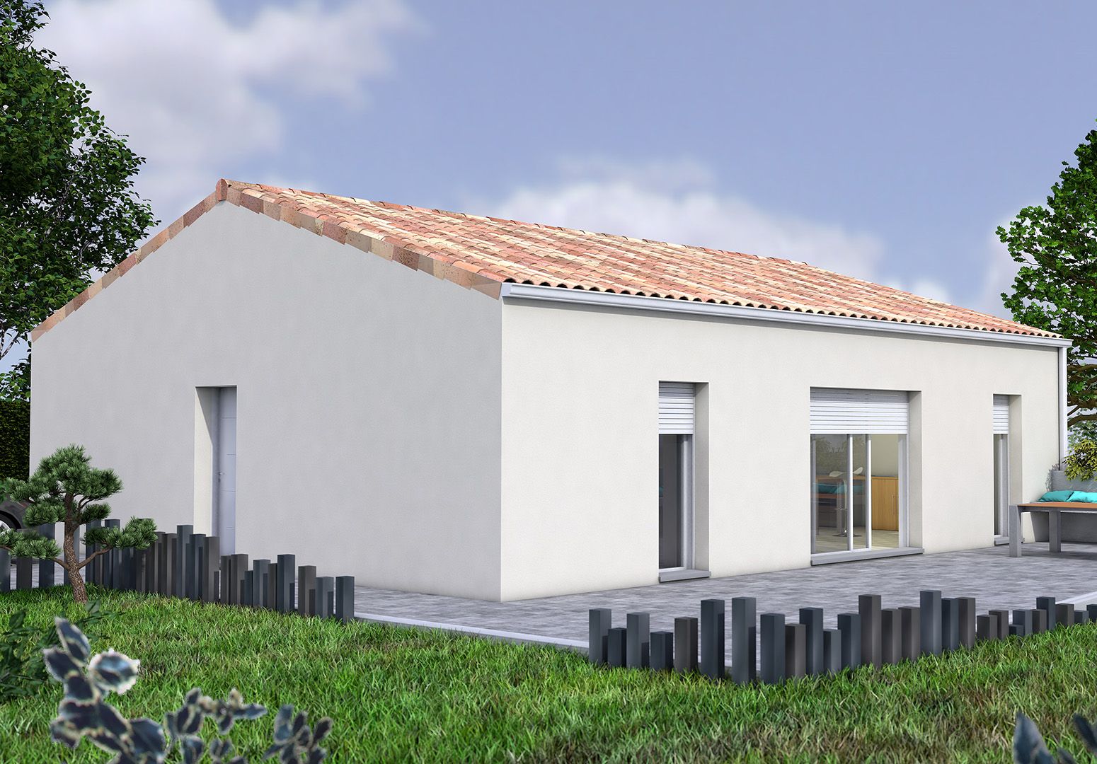 Photo de la maison de 80 m² à CHAPELLE-VIVIERS