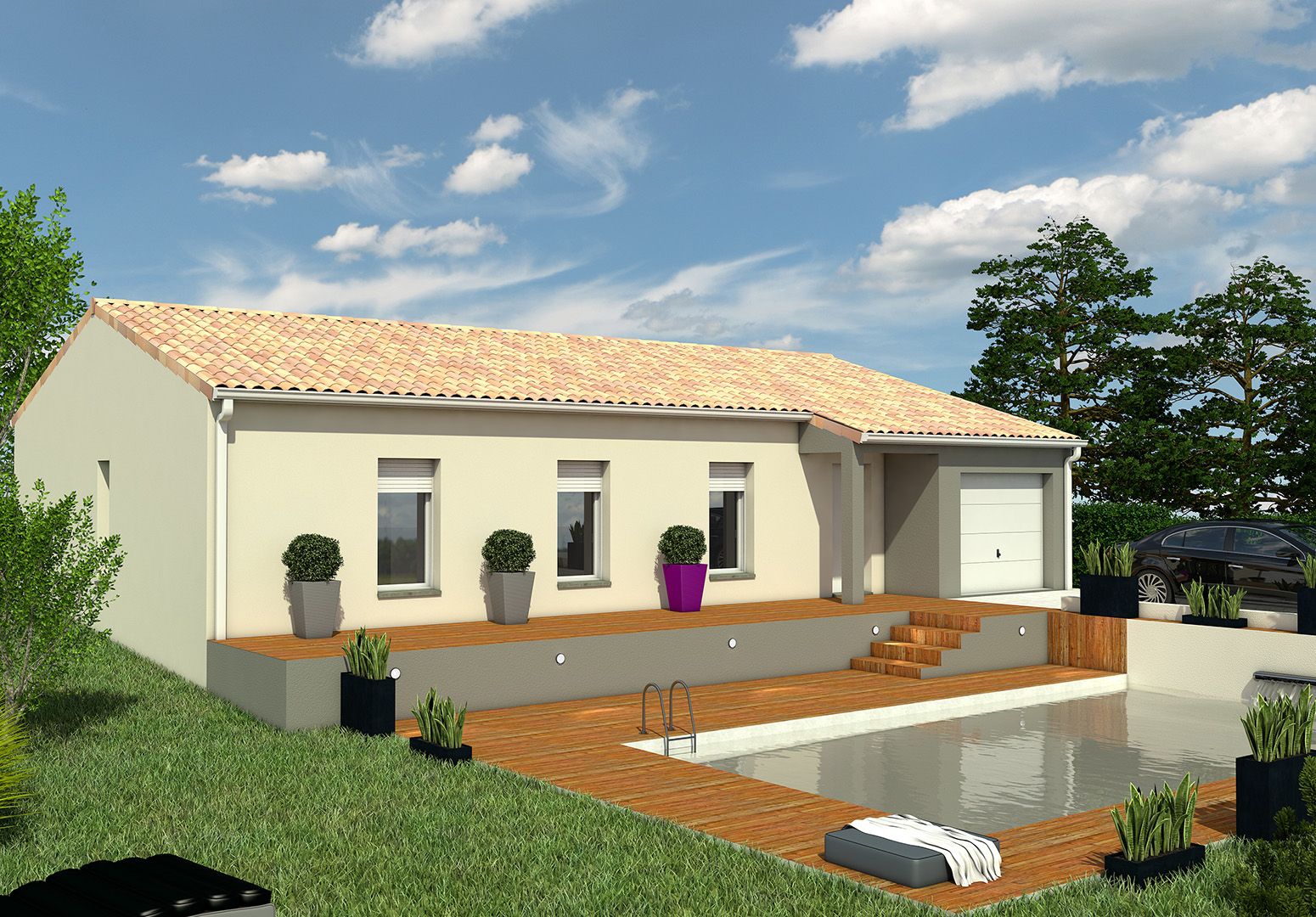 Photo de la maison de 91 m² à CHATEAUBERNARD