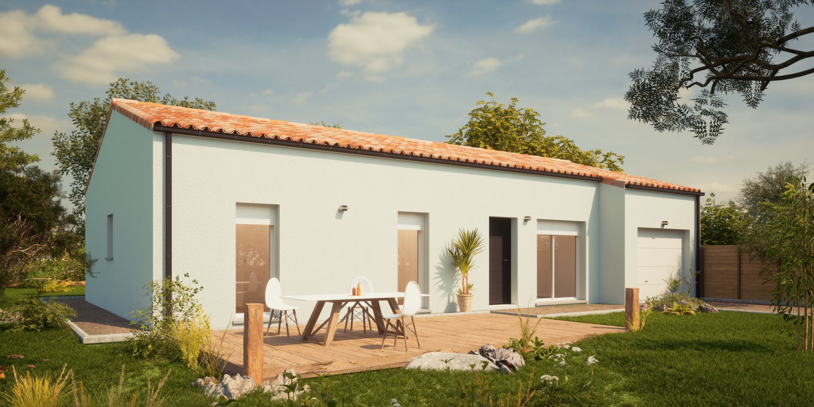 Photo de la maison de 73 m² à SAINT-GEORGES-LES-BAILLARGEAUX