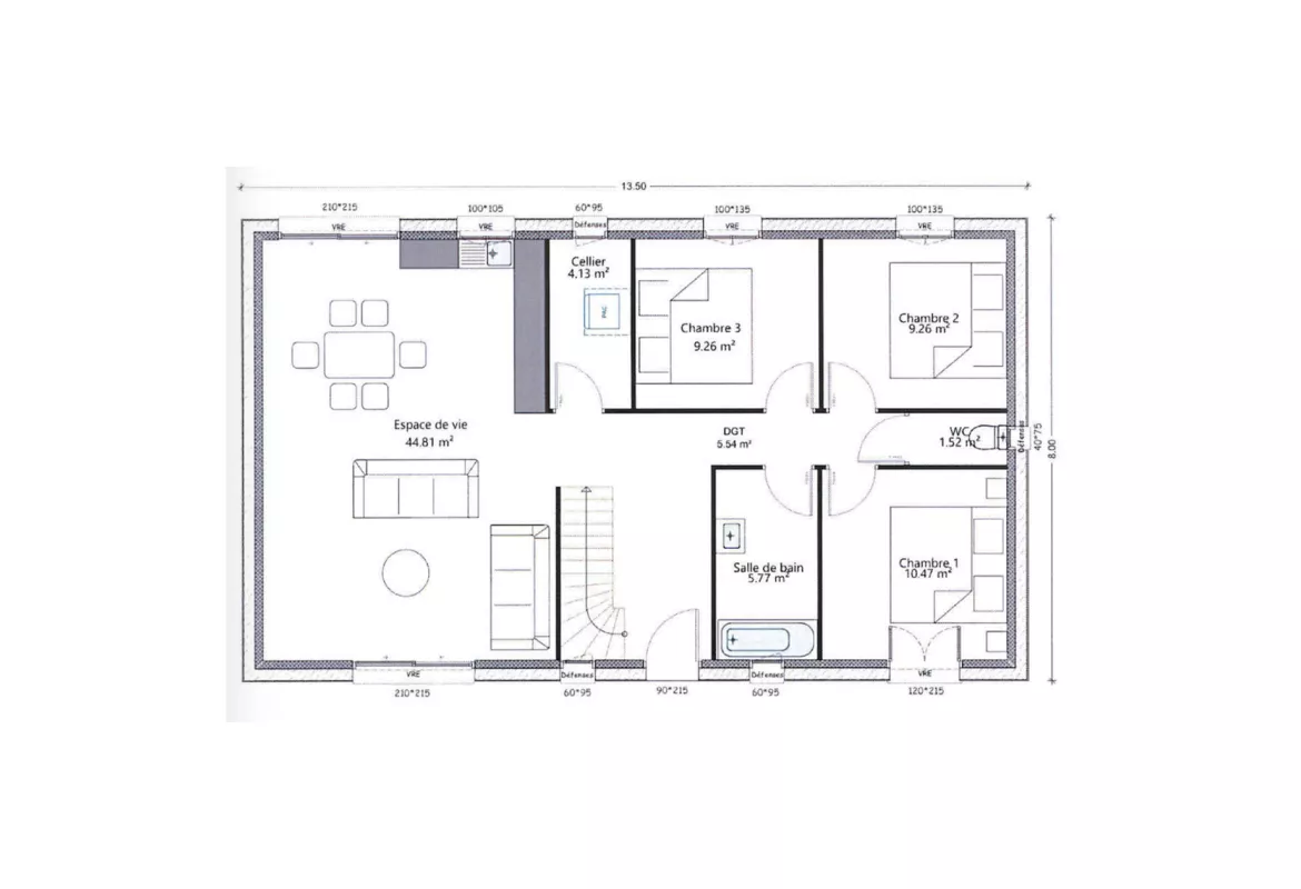 image ALIZE 1 13.50 COMBLES AMENAGES PLANCHER BOIS