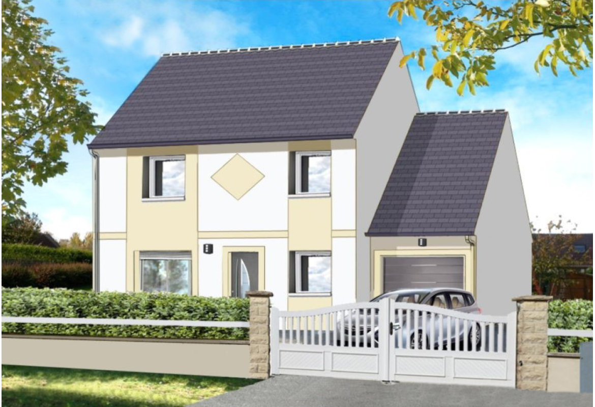 image Projet de construction d'une maison 97.68 m² avec terrain à GONDREVILLE (60)