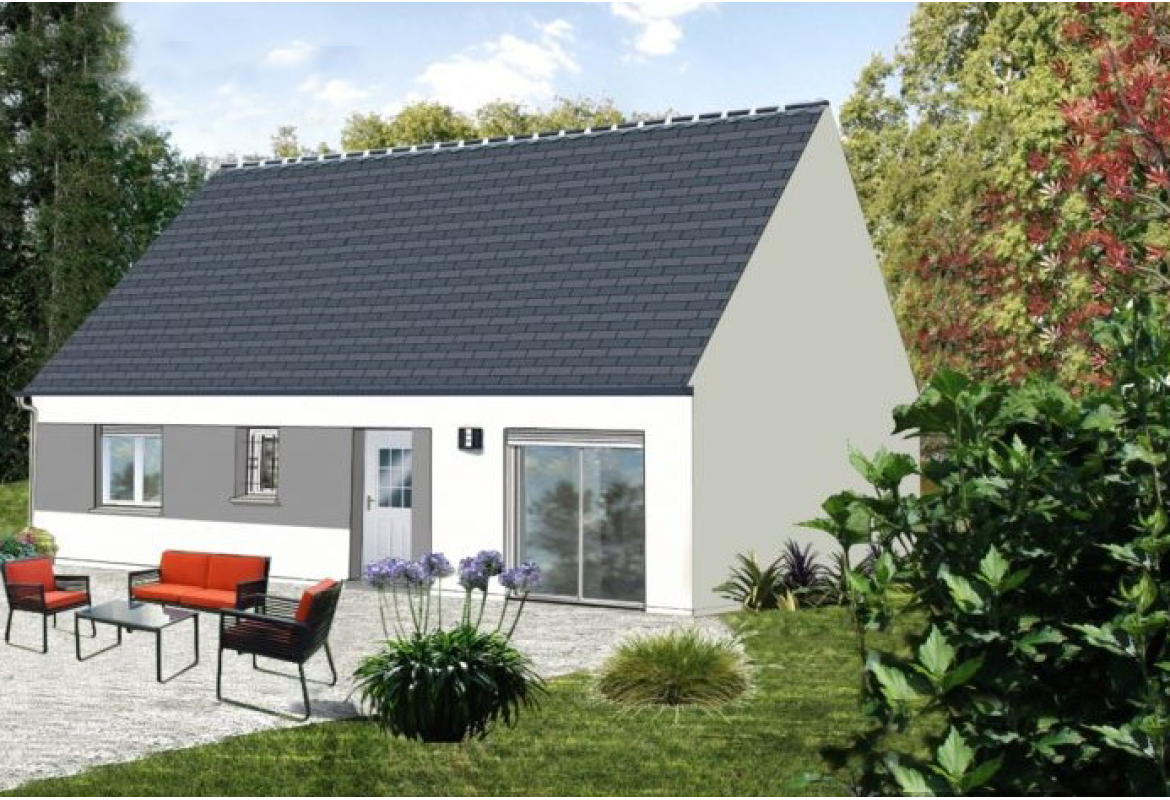 image Projet de construction d'une maison 76.47 m² avec terrain à BERNY-RIVIERE (02)