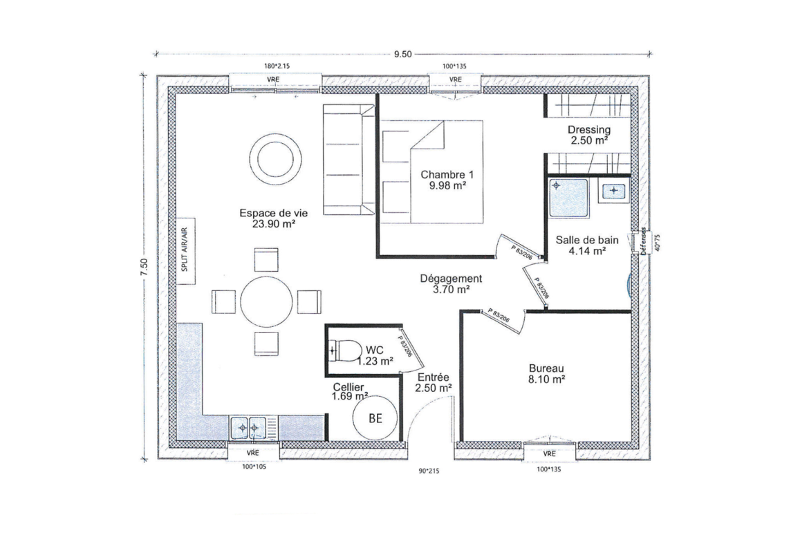 image Projet de construction d'une maison 57.74 m² avec terrain à SOISSONS (02)