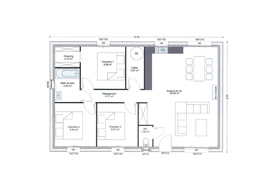 image Projet de construction d'une maison 83.51 m² avec terrain à NOGENT-L'ARTAUD (02)