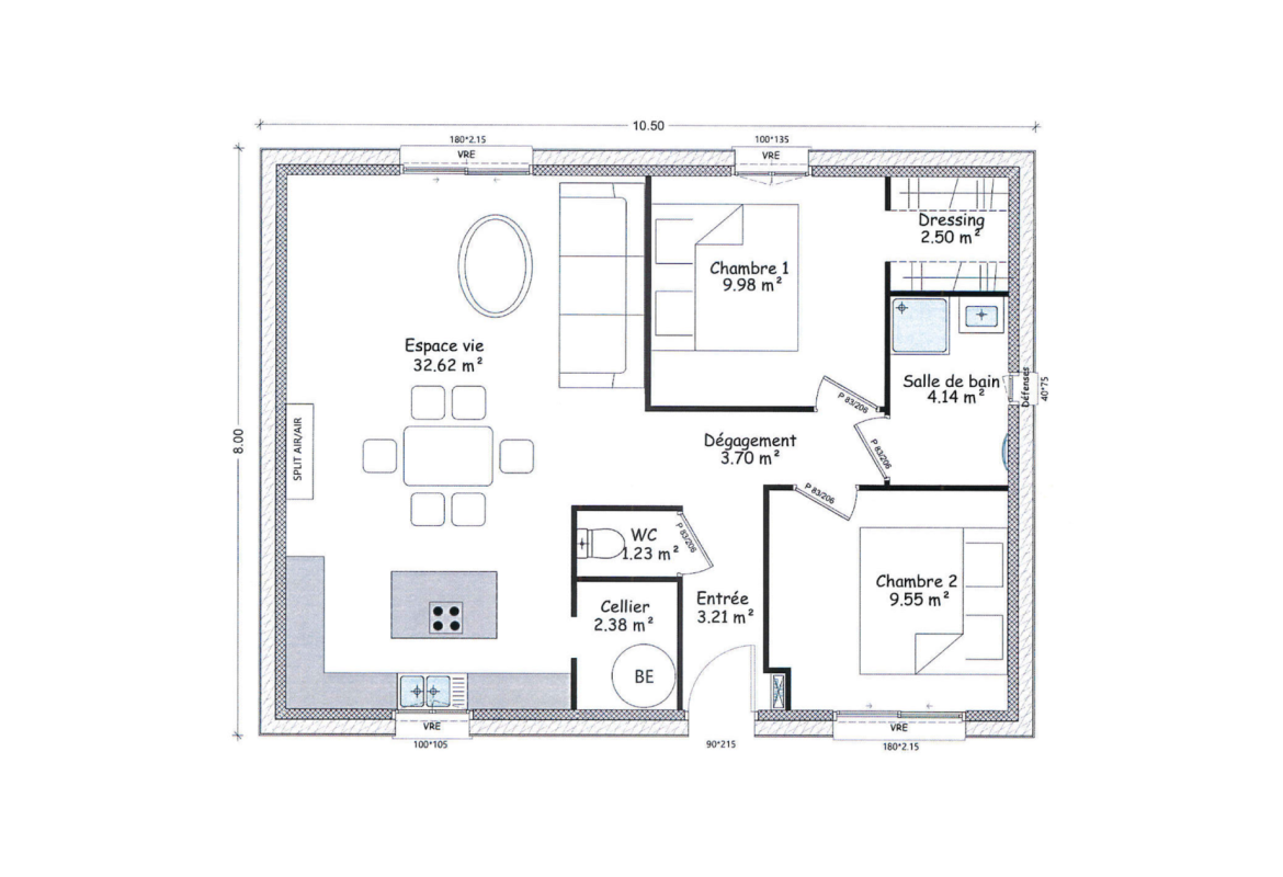 image Projet de construction d'une maison 69.31 m² avec terrain à CHAUDUN (02)