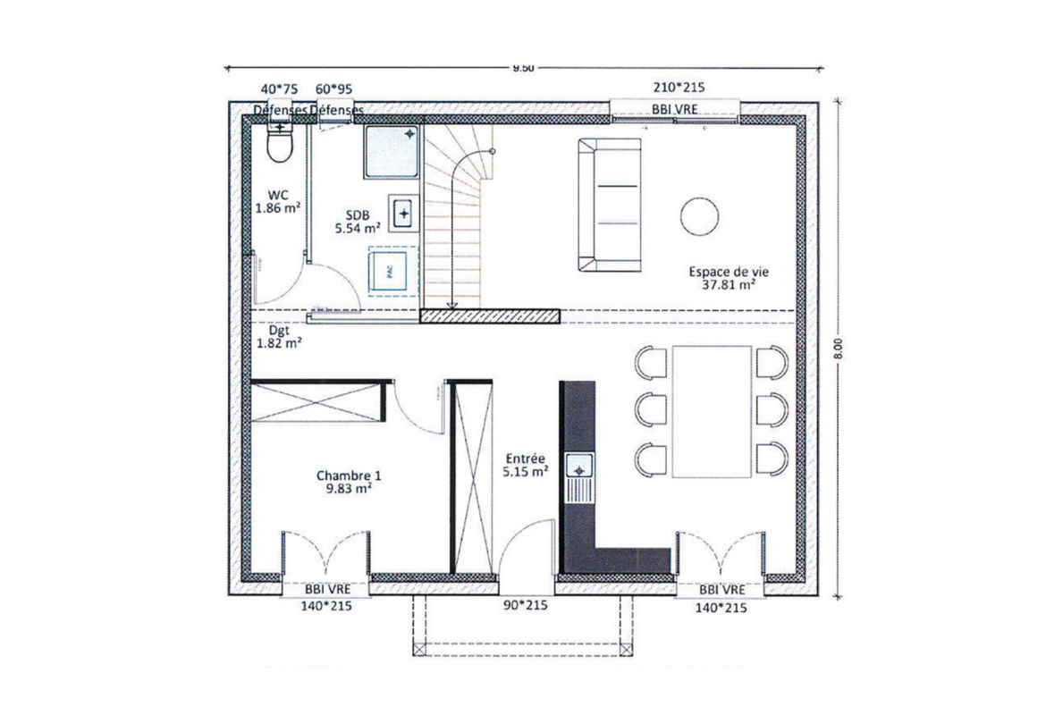 image Projet de construction d'une maison 121.23 m² avec terrain à FRESNOY-LA-RIVIERE (60)