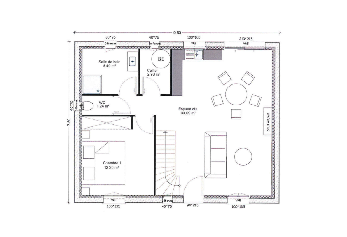 image Projet de construction d'une maison 76.99 m² avec terrain à CHAVIGNON (02)