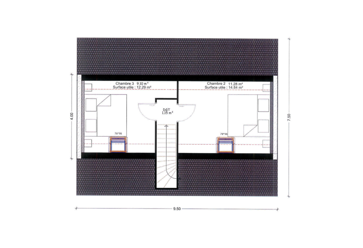 image Projet de construction d'une maison 76.99 m² avec terrain à FERE-EN-TARDENOIS (02)