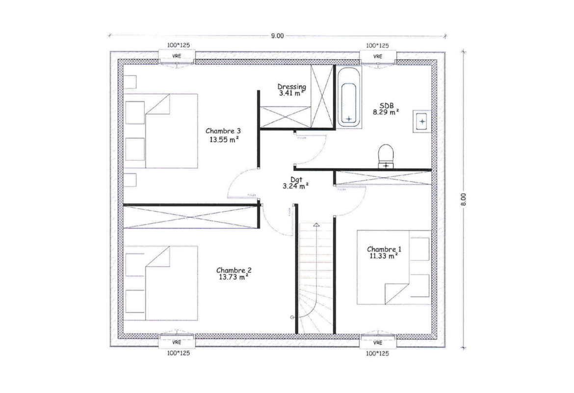 image Projet de construction d'une maison 97.68 m² avec terrain à FRESNOY-LA-RIVIERE (60)