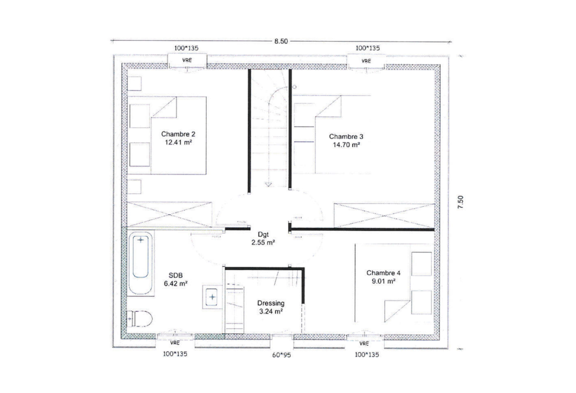 image Projet de construction d'une maison 99.8 m² avec terrain à CHAVIGNON (02)