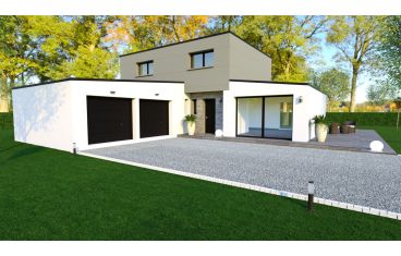 Photo maison 140 m²<br>sur terrain 450 m²