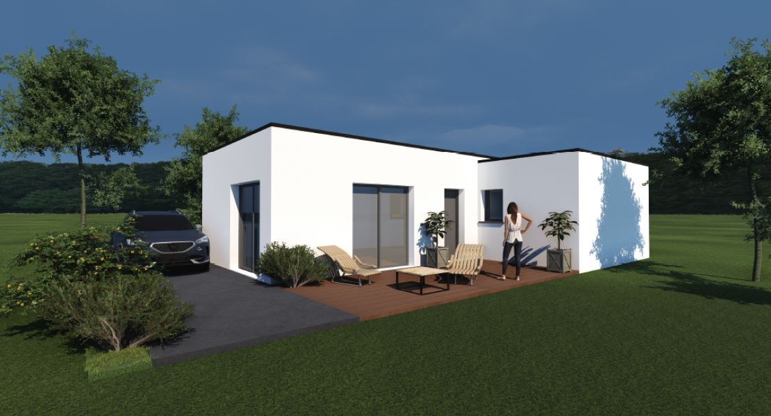 image PLAIN PIED avec terrain à PONT-SCORFF (56)