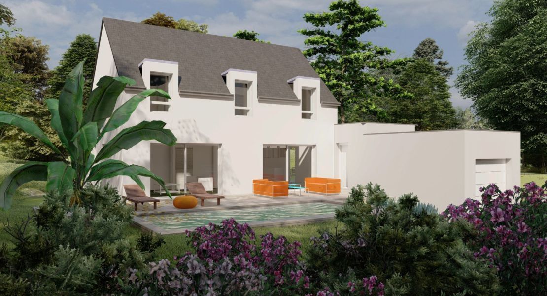 image Maison 126 m² avec terrain à LA CROIX-HELLEAN (56)