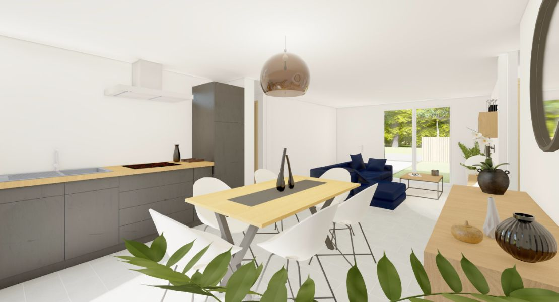 image PLAIN PIED 3 CHAMBRES  ET GARAGE avec terrain à KERVIGNAC (56)