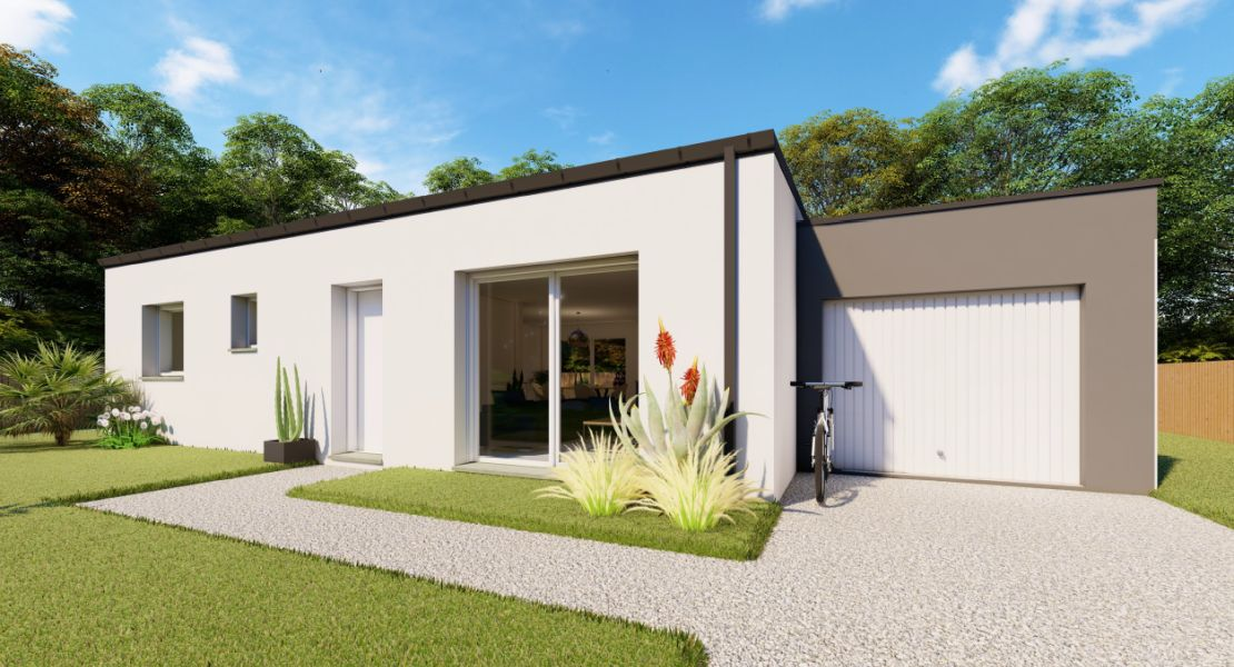 image PLAIN PIED 82.42 m² avec terrain à CLEGUER (56)