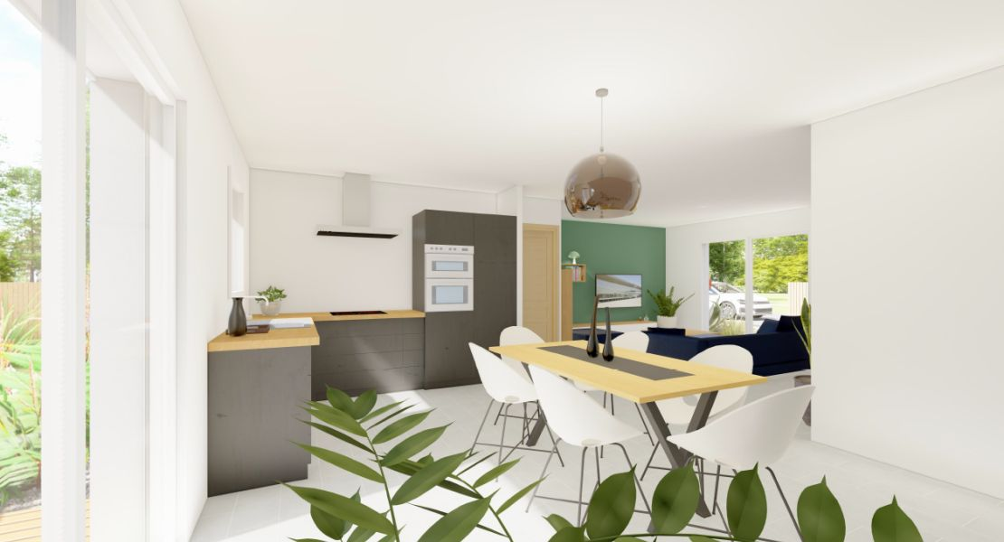 image PLAIN PIED 82.42 m² avec terrain à CLEGUER (56)