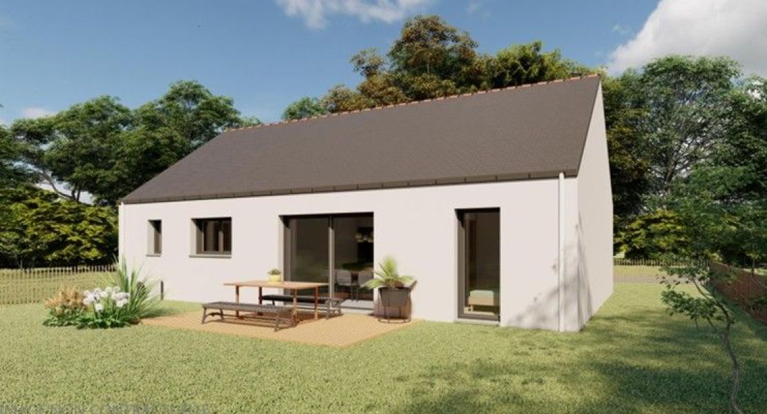 image Maison 74 m² avec terrain à LE TOUR-DU-PARC (56)