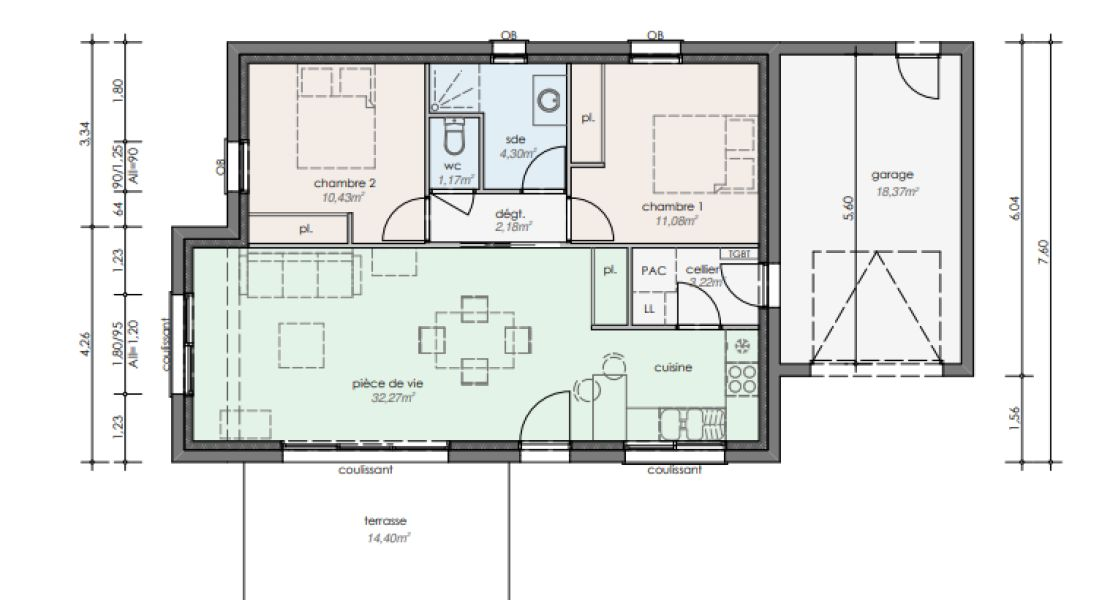 image Maison 65 m² avec terrain à SAINTE-HELENE (56)