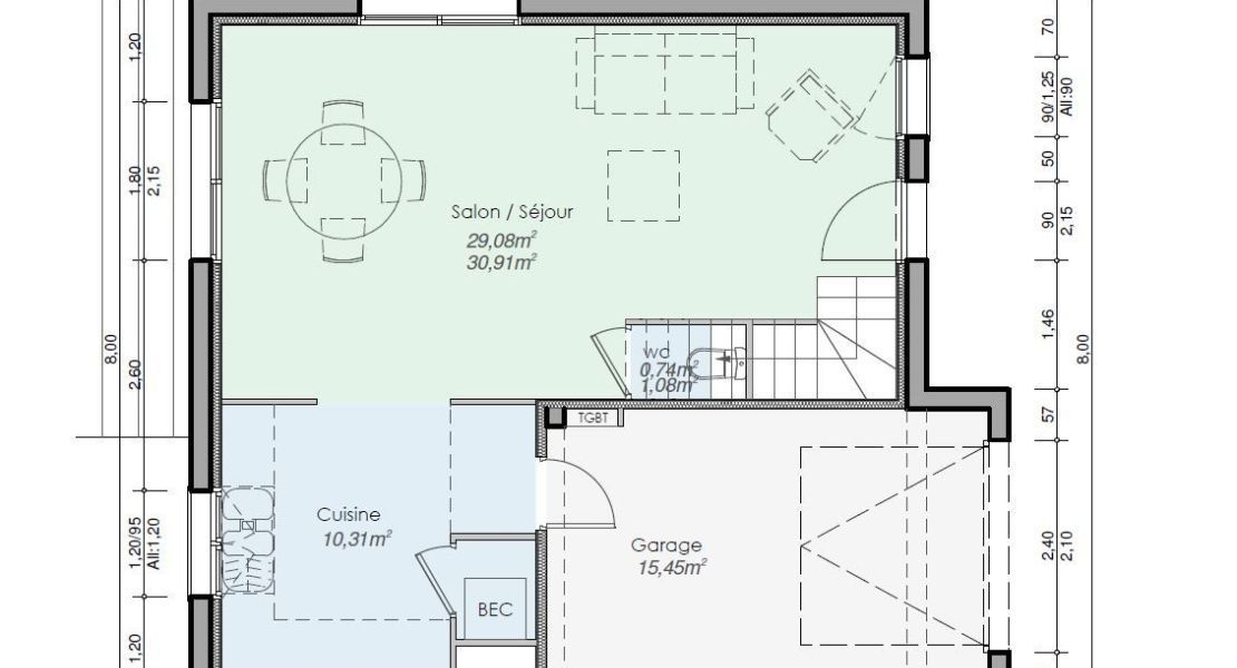 image Maison 80 m² avec terrain à SAINT-NAZAIRE (44)