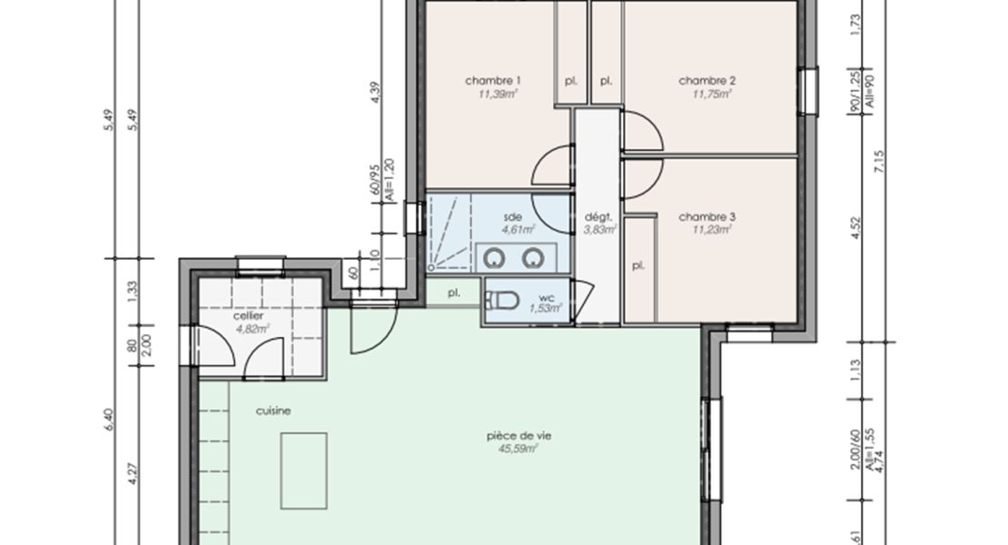 image Maison 94.75 m² avec terrain à RIANTEC (56)