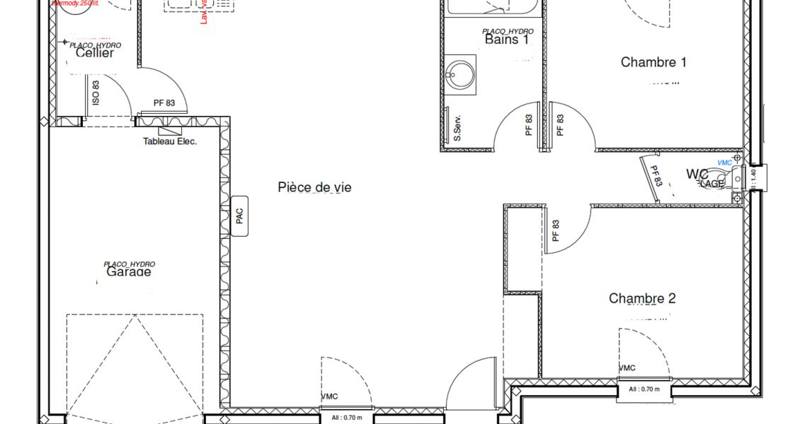 image Projet de construction d'une maison 70 m² avec terrain à CHATEAULIN (29)