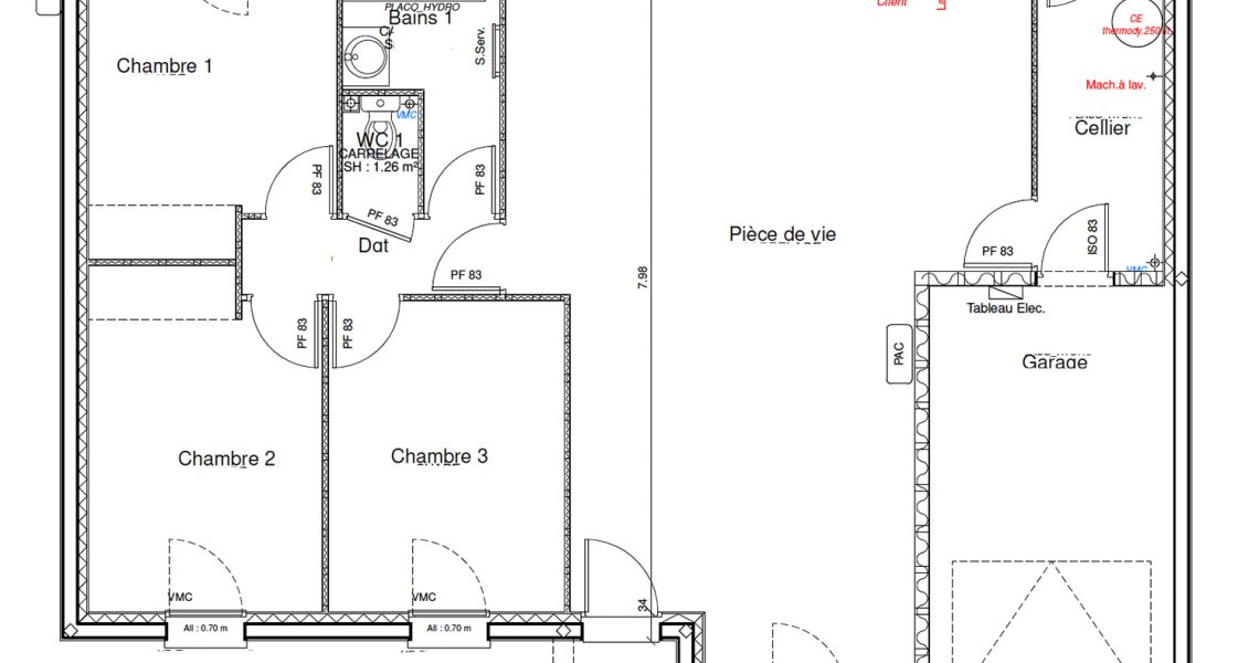 image Projet de construction d'une maison 90 m² avec terrain à LOCRONAN (29)