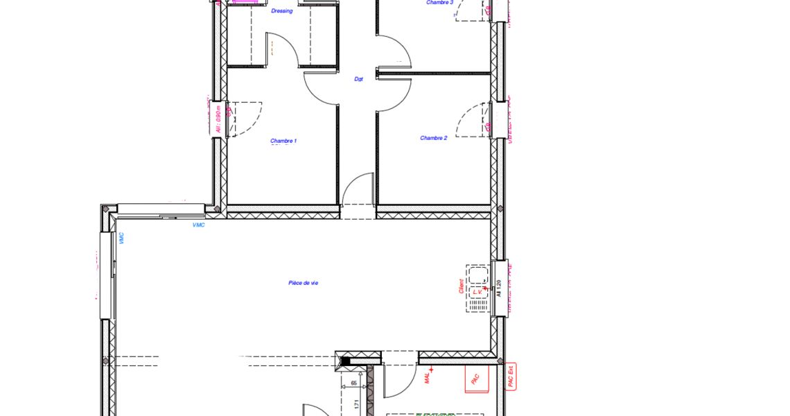 image Projet de construction d'une maison 95 m² avec terrain à CHATEAULIN (29)