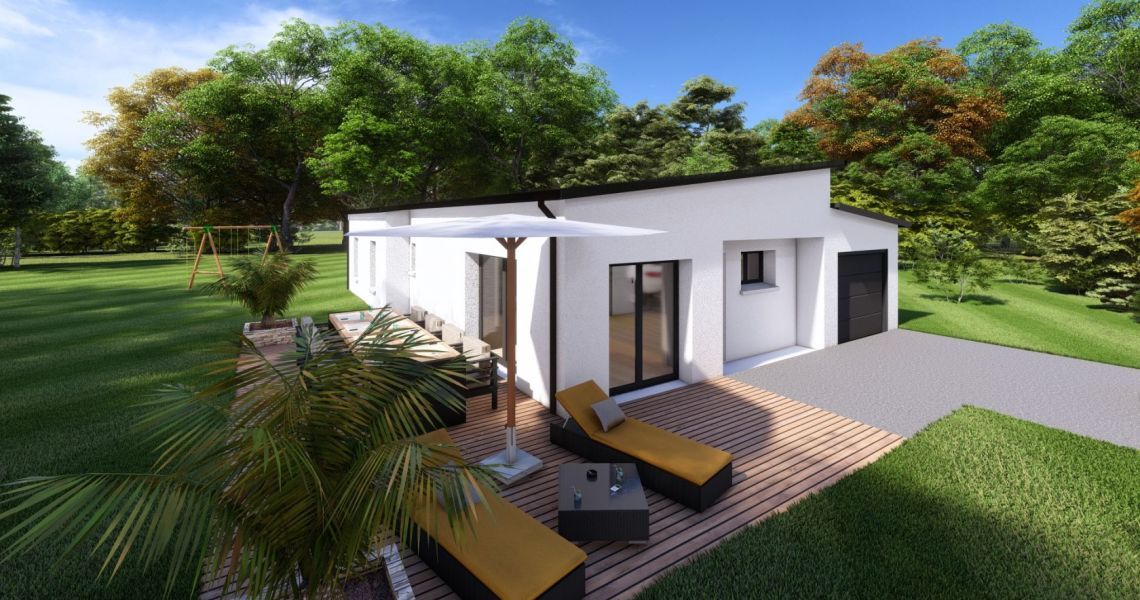 image Projet de construction d'une maison 91 m² avec terrain à GUENGAT (29)