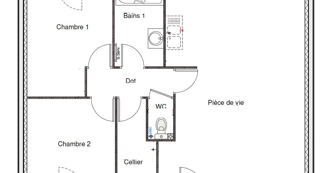 image Projet de construction d'une maison 70 m² avec terrain à SAINT-EVARZEC (29)