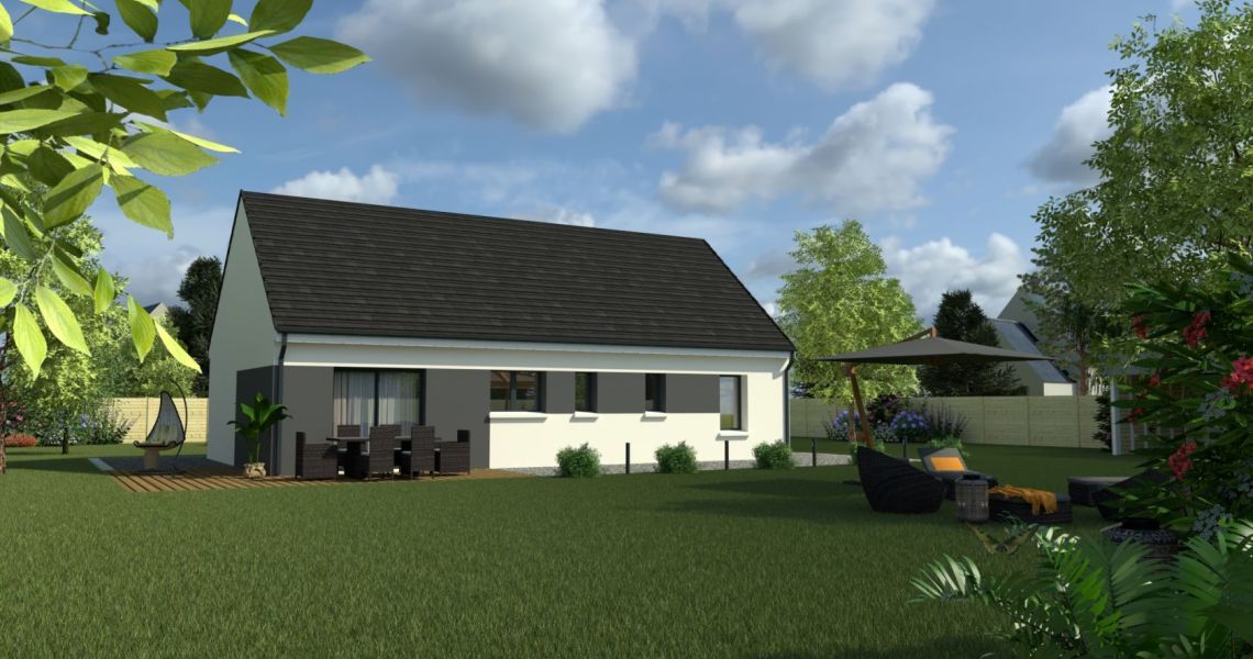 image Projet de construction d'une maison 80.3 m² avec terrain à GUENGAT (29)