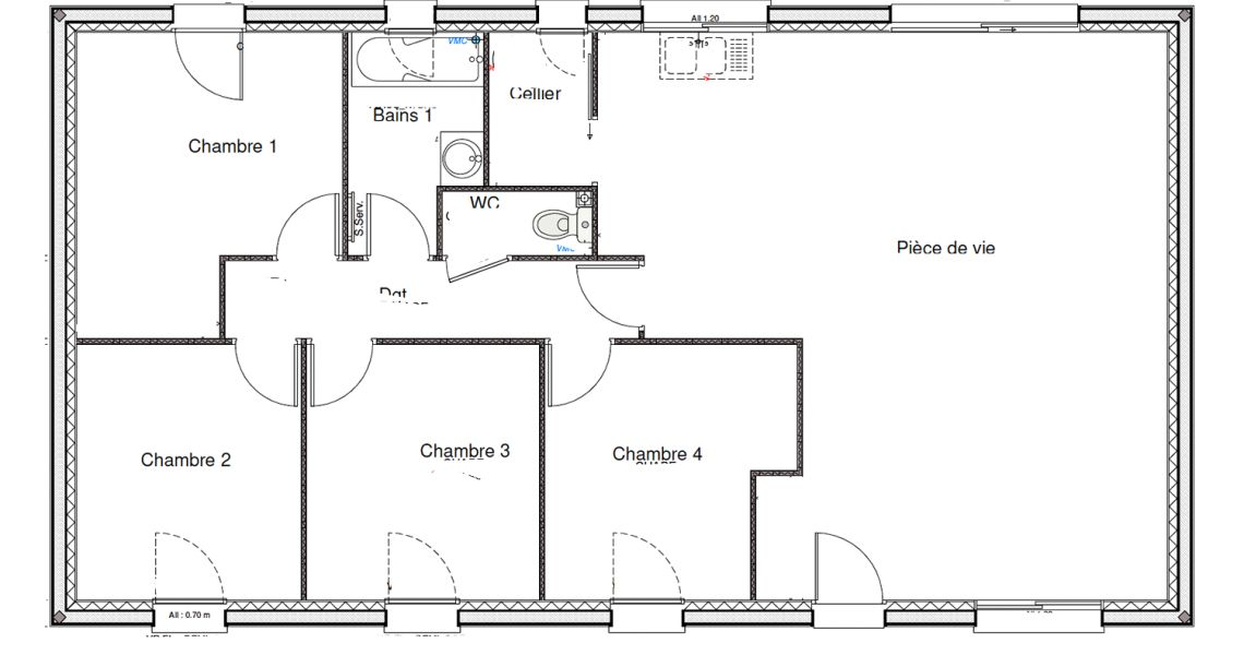 image Projet de construction d'une maison 100 m² avec terrain à BENODET (29)