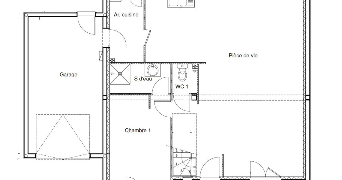 image Projet de construction d'une maison 117 m² avec terrain à LANDUDAL (29)