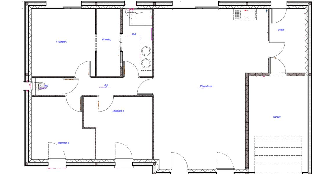 image Projet de construction d'une maison 98 m² avec terrain à BRIOU (41)