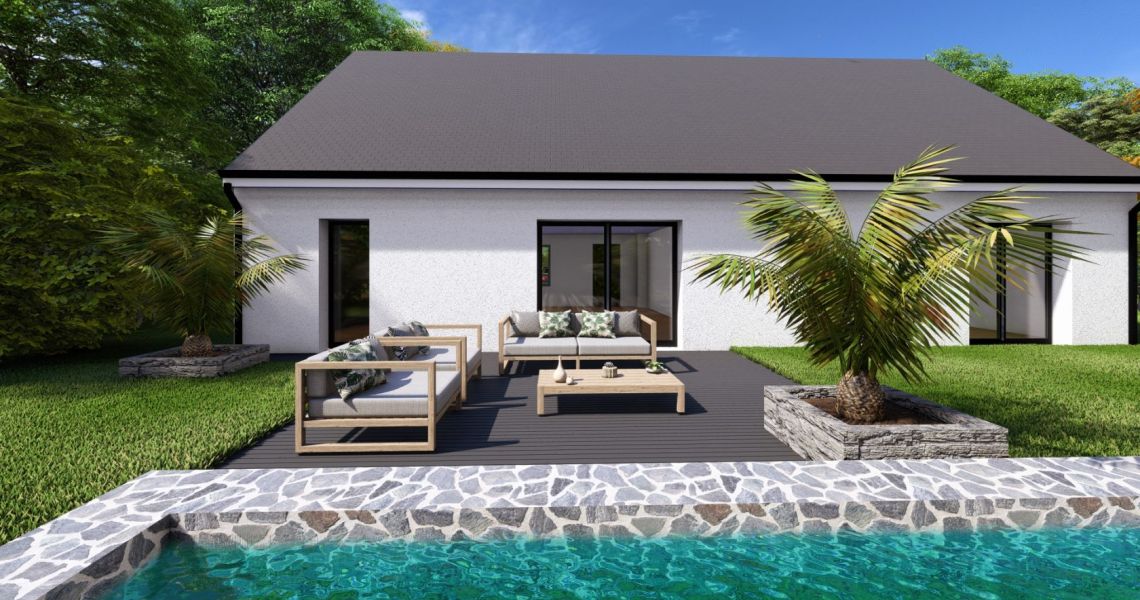 image Projet de construction d'une maison 98 m² avec terrain à LA CHAPELLE-ENCHERIE (41)