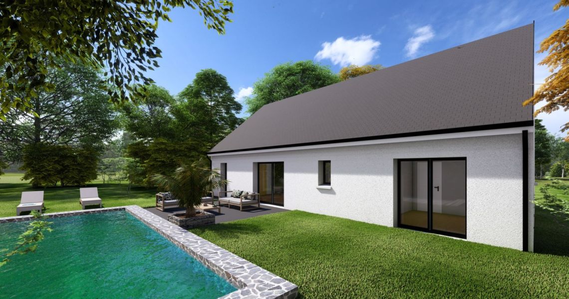 image Projet de construction d'une maison 98 m² avec terrain à LA CHAPELLE-ENCHERIE (41)