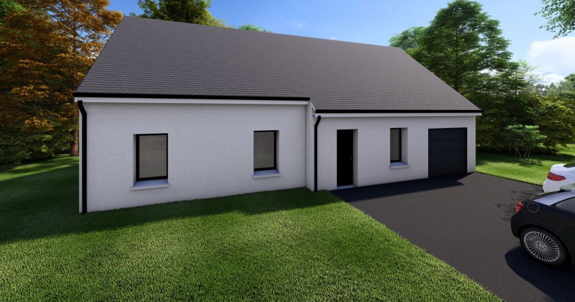 image Projet de construction d'une maison 98 m² avec terrain à SAINT-AIGNAN (41)