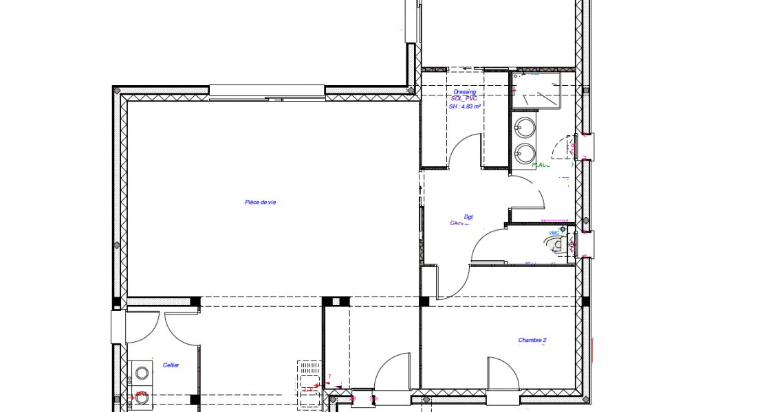 image Projet de construction d'une maison 95 m² avec terrain à MONTEAUX (41)