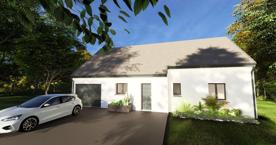 image Projet de construction d'une maison 95 m² avec terrain à MONTEAUX (41)