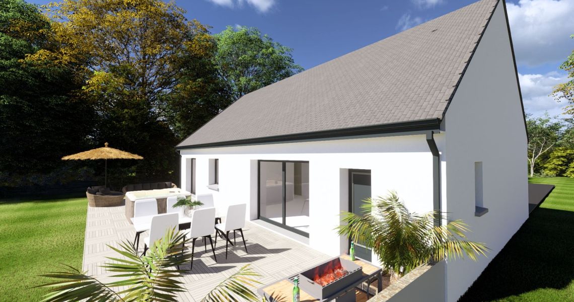 image Projet de construction d'une maison 93.3 m² avec terrain à AVERDON (41)