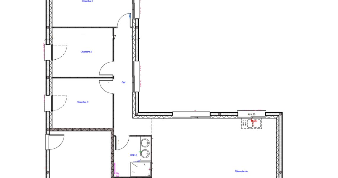 image Projet de construction d'une maison 109 m² avec terrain à CHAILLES (41)