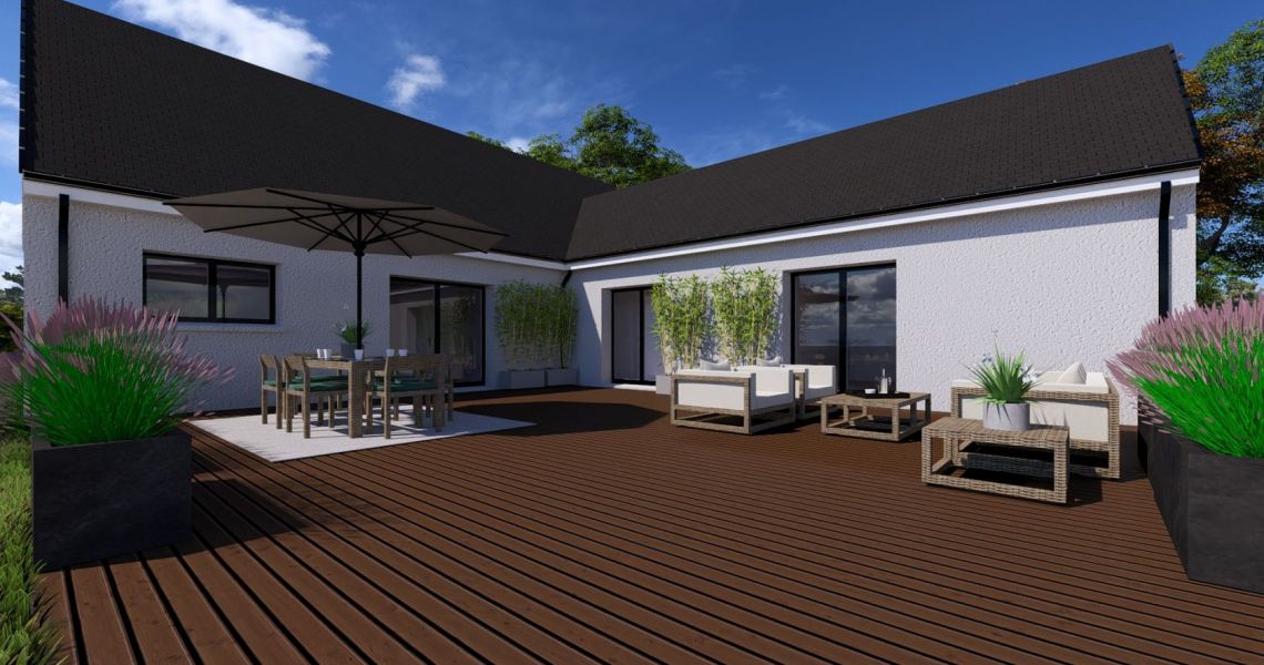 image Projet de construction d'une maison 109 m² avec terrain à LA CHAPELLE-SAINT-MARTIN-EN-PLAINE (41)